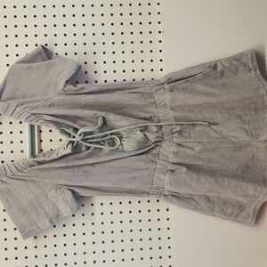 Essue shorts romper NWT gray medium distressed fabric